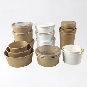 Bols à emporter avec couvercles | Bioleader® Paper Bowls Supplier