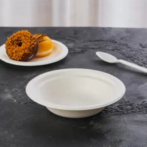 16 20 24 oz Bols en papier jetables fabriqués à partir de bagasse de canne à sucre
