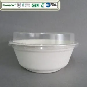32oz kompostierbare Schalen mit Deckeln