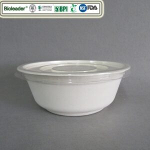 32oz Bols compostables avec couvercles