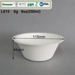 Boles desechables biodegradables al por mayor