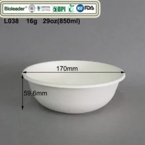 Cuencos ecológicos a granel Bagazo de caña de azúcar al por mayor