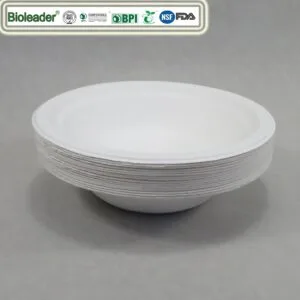 16 20 24 oz Bols en papier jetables fabriqués à partir de bagasse de canne à sucre