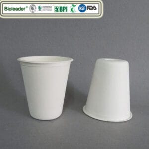 كوب لب الألياف من قصب السكر القابل للتحويل إلى سماد 8oz 240ml L051