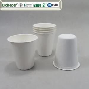 Kompostierbare Zuckerrohr-Bagasse-Tasse Faserzellstoff-Tasse Größe anzeigen