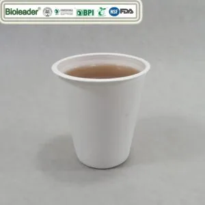 Kompostierbarer Zuckerrohr-Bagasse-Becher Faserzellstoff-Becher