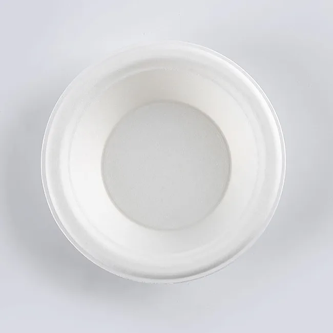 Taças de pasta de papel sustentável a partir de fibra de cana-de-açúcar