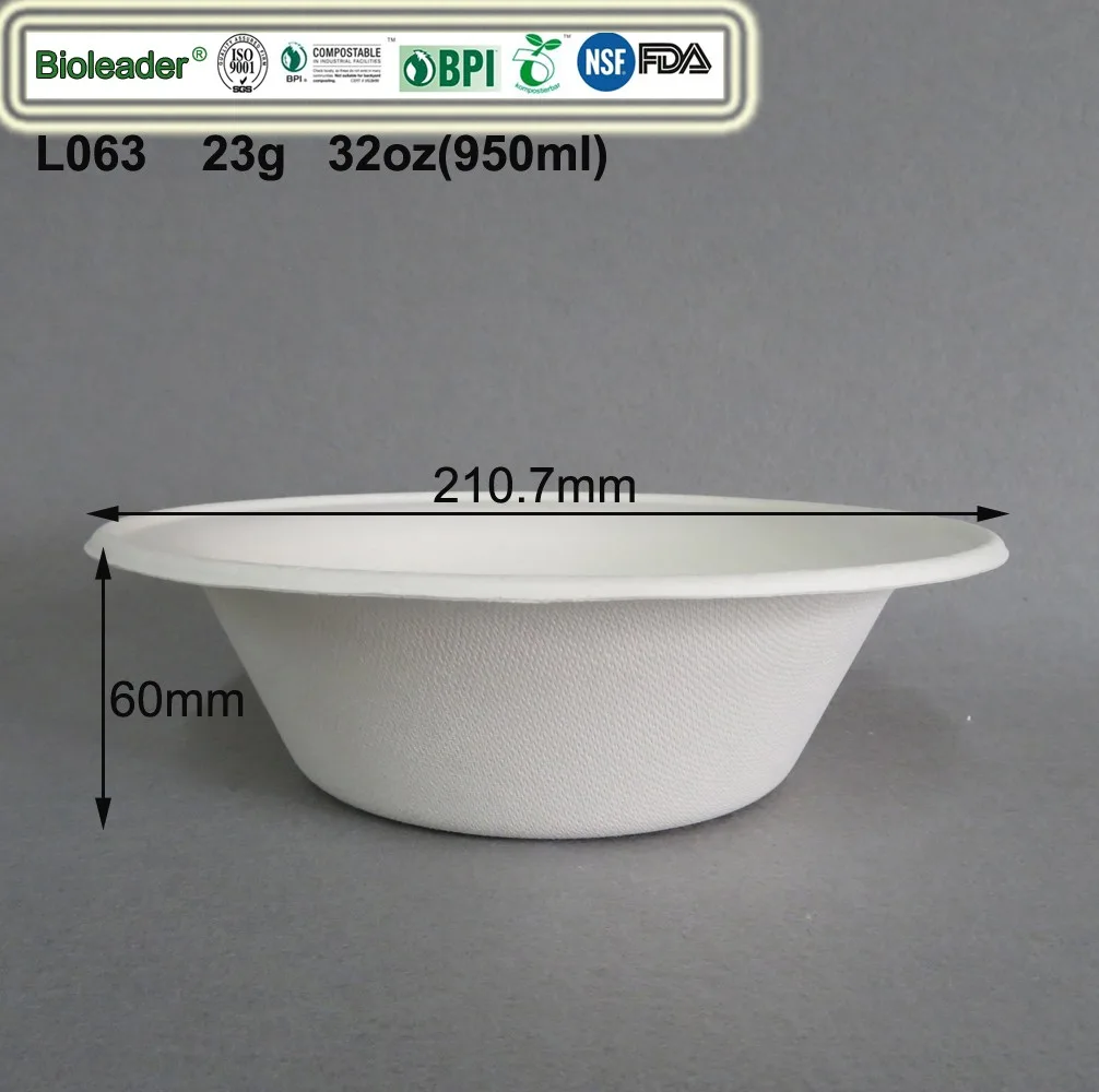 bagasse slakom 32oz