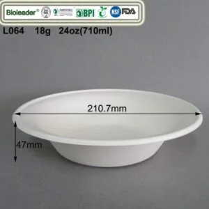 Bol biodegradable de bagazo de caña de azúcar al por mayor