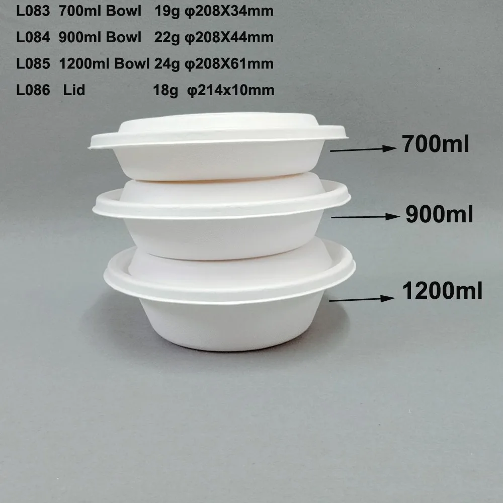 bol à canne à sucre avec couvercles