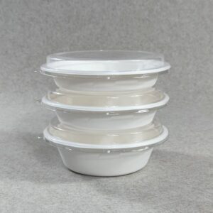 Taças de Salada Biodegradáveis com Tampas
