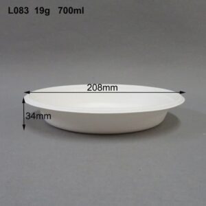 Taças de Salada Descartáveis Ecológicas com Tampas 24oz