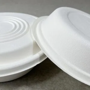 Saladeiras biodegradáveis com tampa