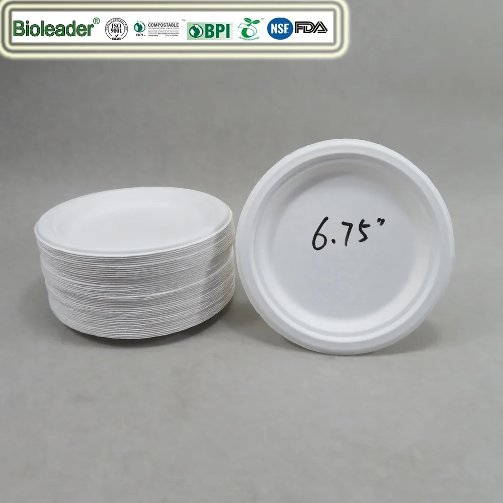 使い捨ての堆肥化の結婚式の皿のペーパー生物分解性のバルク