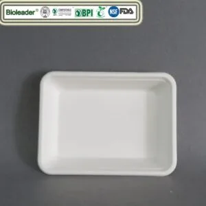 Tabuleiro de cana-de-açúcar biodegradável para comida Sushi