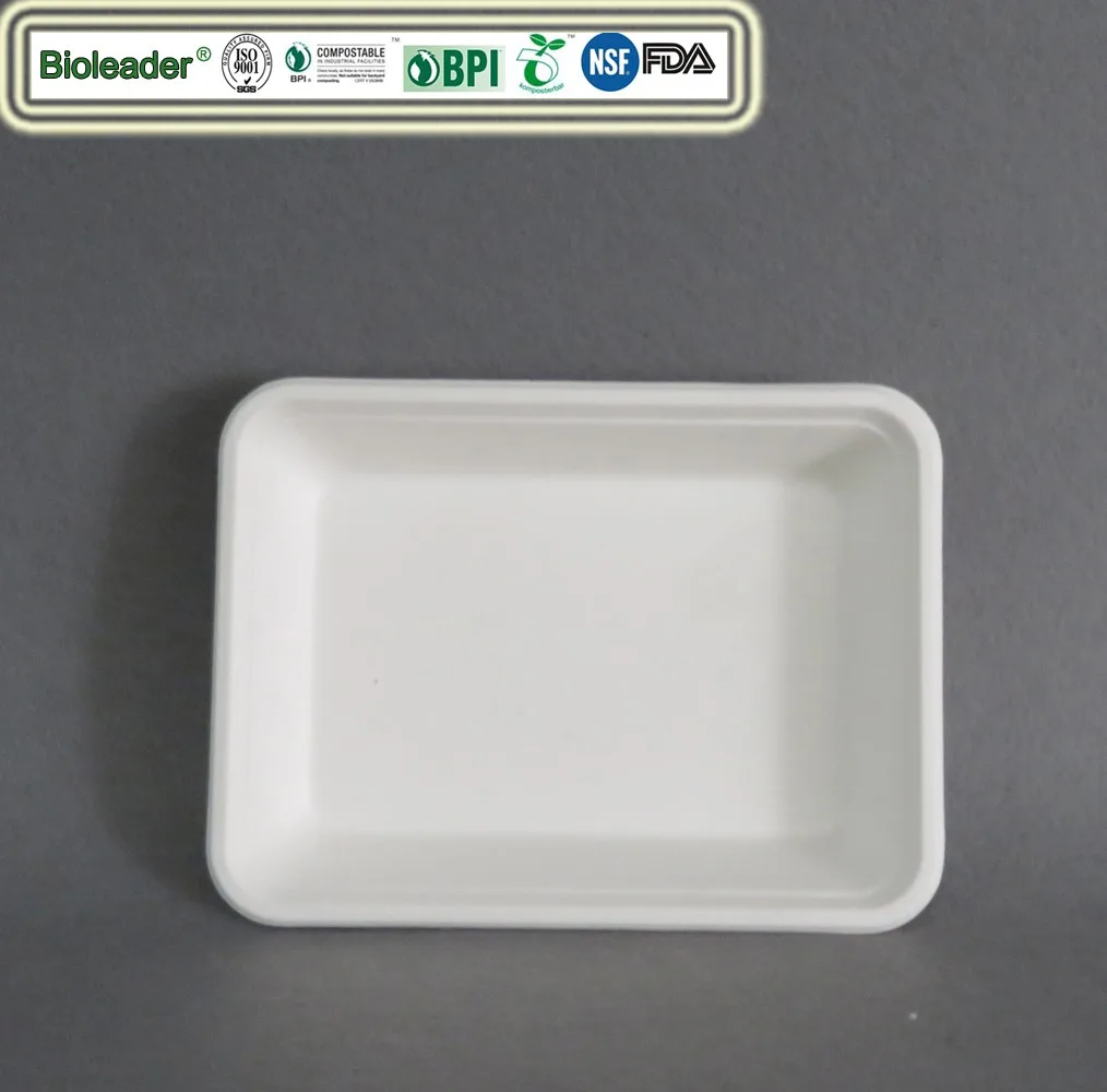 Barquette biodégradable en canne à sucre pour sushi