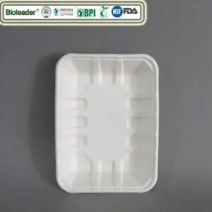 Bandeja de carne biodegradable Bandejas de papel para envasar embutidos quesos
