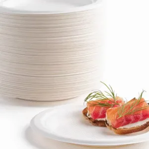 Assiettes de mariage jetables en papier biodégradables en vrac
