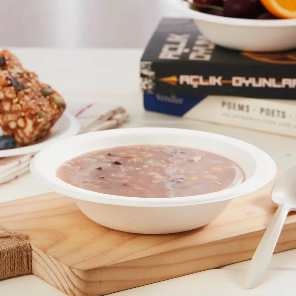 Bols en fibre compostable à base de bagasse de canne à sucre