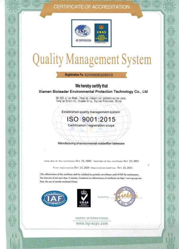 ISO 9001 Certificate