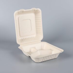 Eco Friendly Sugarcane Bagasse Takeaway Containers for Food