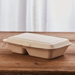 Lancheira biodegradável em bagaço de cana-de-açúcar 1000ml