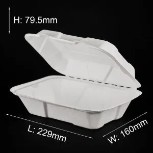 Envases ecológicos compostables para comida para llevar