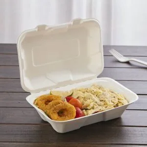 Envases ecológicos compostables para comida para llevar