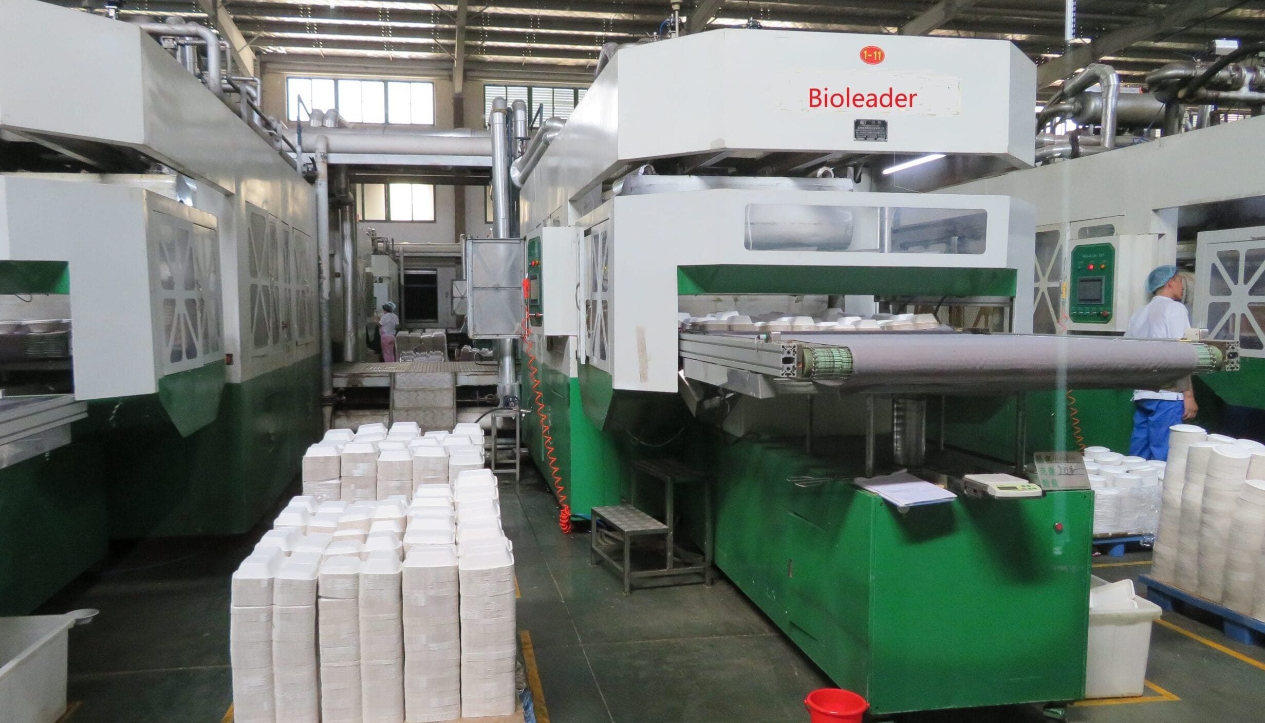 Productieproces van suikerriet bagasse pulp Molding servies