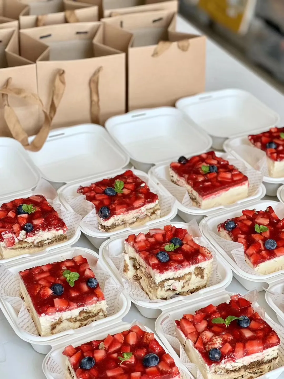 Boîte à burger compostable en bagasse de canne à sucre