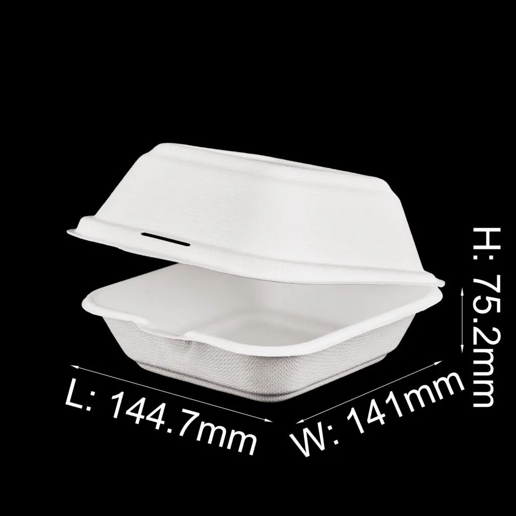 環境にやさしいコンポスタブル・バーガーボックス