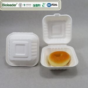 Scatola per hamburger ecologica e compostabile