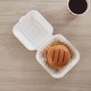 Scatola per hamburger ecologica e compostabile