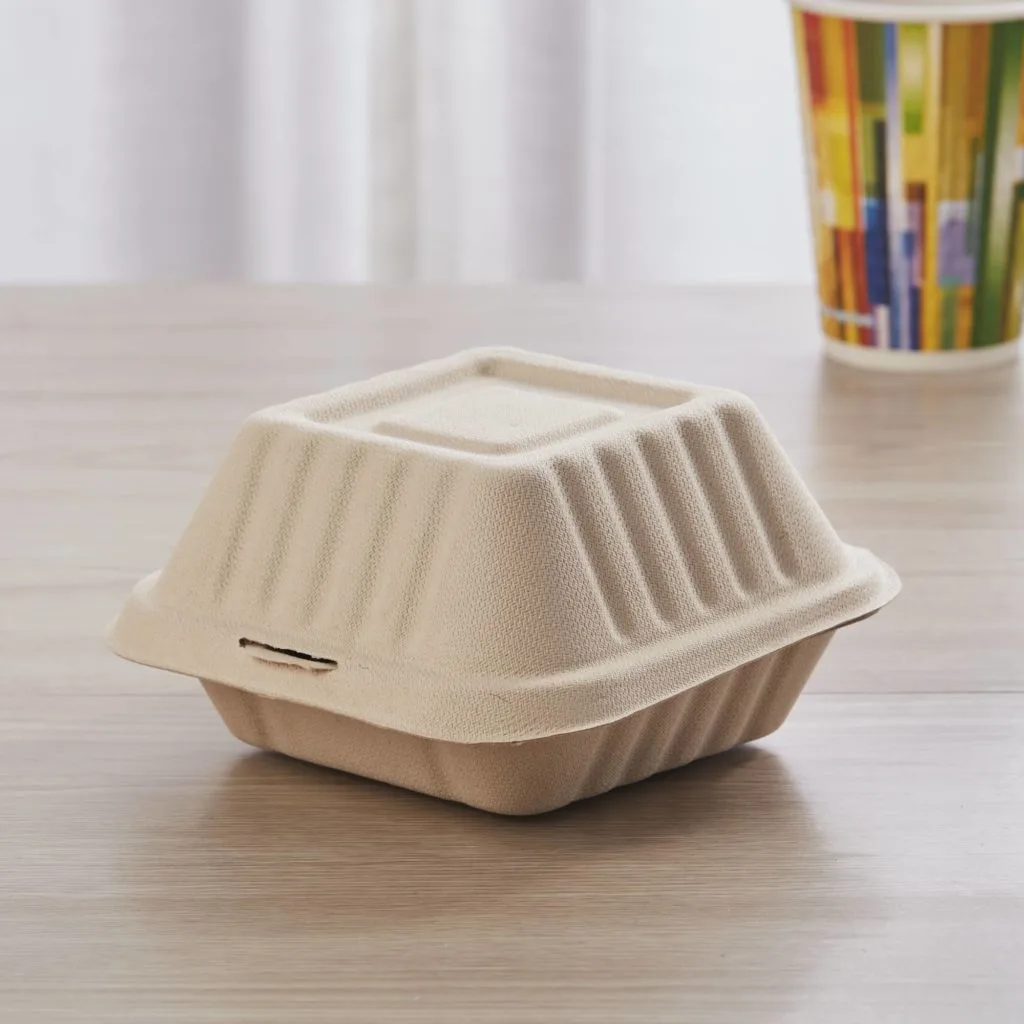 環境にやさしいコンポスタブル・バーガーボックス