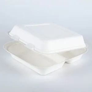 Envases biodegradables de bagazo de caña de azúcar para alimentos