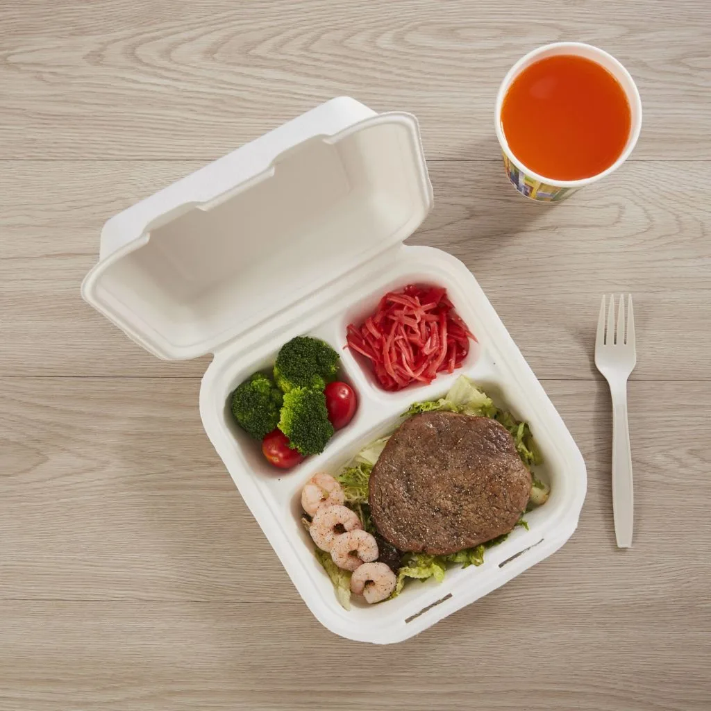 Bentobox met 3 compartimenten