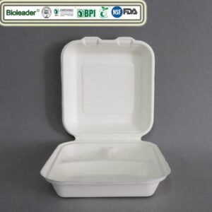生分解性サトウキビバガス食品容器