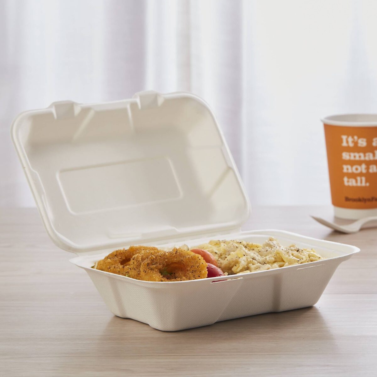 Récipients compostables écologiques pour les plats à emporter