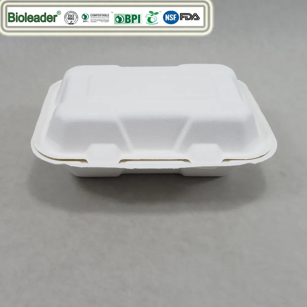 Envases ecológicos compostables para comida para llevar