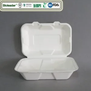 Envases ecológicos compostables para comida para llevar