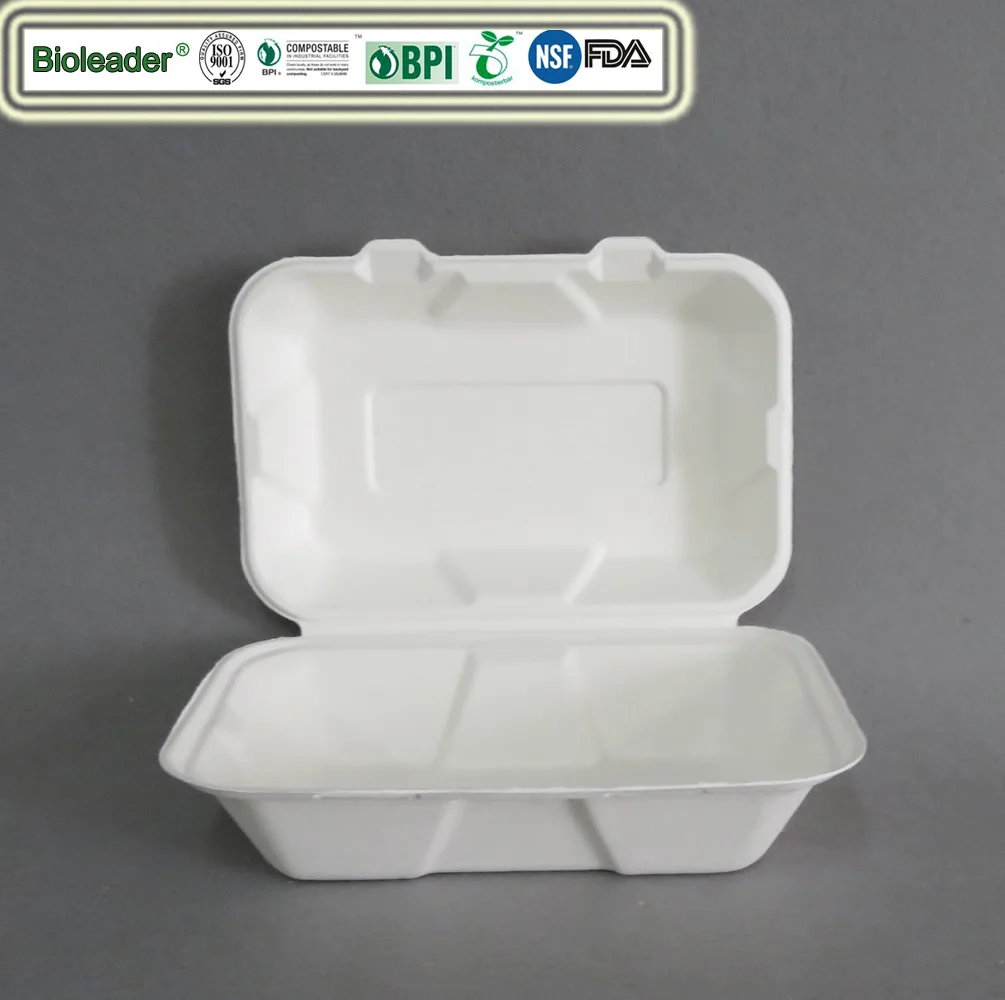 Envases ecológicos compostables para comida para llevar
