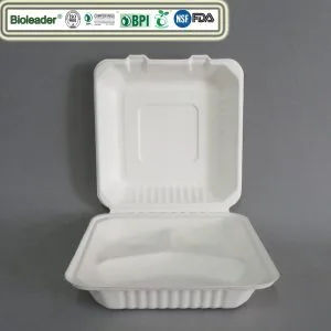 Milieuvriendelijke biologisch afbreekbare lunchpakketten