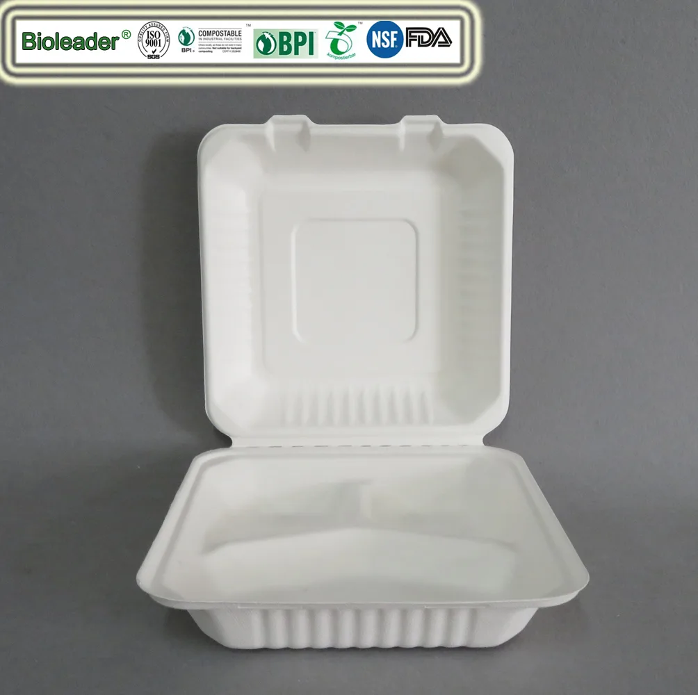 Экологически чистые биоразлагаемые контейнеры для обедов
