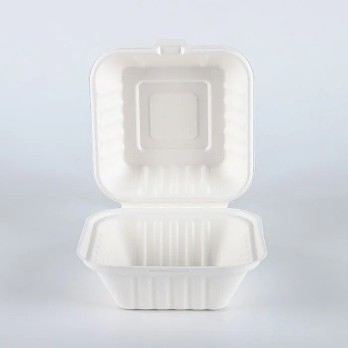 علبة برجر صديقة للبيئة قابلة للتسميد