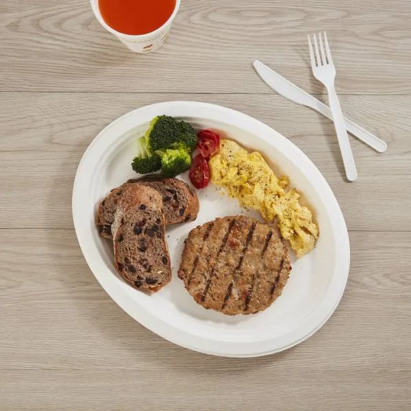 Экологически чистые одноразовые бумажные тарелки