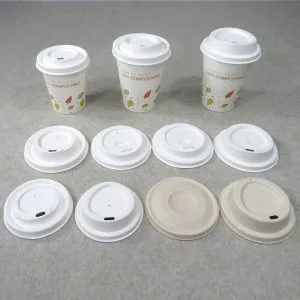 Tampas para copos compostáveis Tampas para copos de café de 90 mm