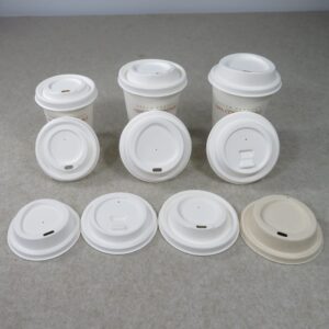 Tampas de Copo Compostáveis 90mm Tampas para Copos de Café