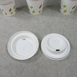 Tampas para copos compostáveis Tampas para copos de café de 90 mm