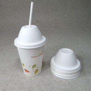 Tampas de Copo Compostáveis 90mm Tampas para Copos de Café