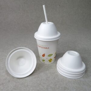 Tampas de Copo Compostáveis 90mm Tampas para Copos de Café